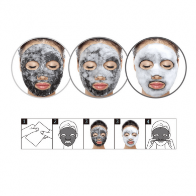 Очищувальна бульбашкова маска з деревним вугіллям EYENLIP Black O2 Bubble Mask Charcoal купити в Україні 3