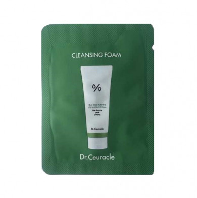 Гель-пенка для чувствительной кожи с экстрактом чайного дерева Dr. Ceuracle Tea Tree Purifine Cleansing Foam 2 мл купить в Украине