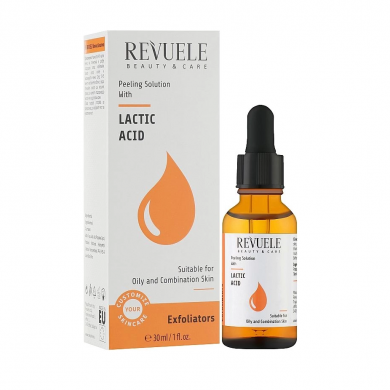 Пилинг-сыворотка для лица с молочной кислотой Revuele Peeling Solution Lactic Acid Serum 30 мл купить в Украине
