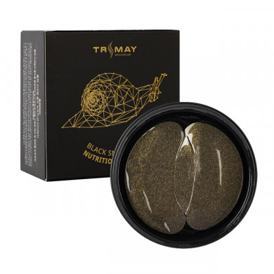 Питательные патчи для век с муцином черной улитки и золотом, Trimay, Black Snail Gold Nutrition Eye Patch, 60 шт купити в Україні Питательные патчи для век с муцином черной улитки и золотом, Trimay, Black Snail Gold Nutrition Eye Patch, 60 шт купити в Україні