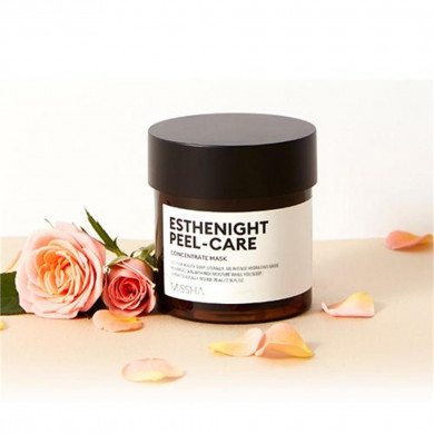 Омолоджуюча маска для обличчя з екстрактом дамаску троянди MISSHA Esthenight Peel-Care Concentrate Mask 70 мл купити в Україні 2