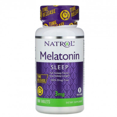 Мелатонін 3 мг Natrol Melatonin 3 mg 100 таблеток купити в Україні