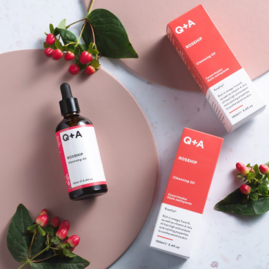 Очищающее масло на основе шиповника Q+A Rosehip Cleansing Oil 100 мл купить в Украине 2