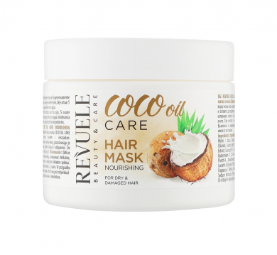 Поживна маска для волосся з кокосовим маслом Revuele Coco Oil Care Nourishing Mask 300 мл купити в Україні