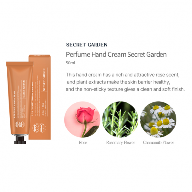 Парфюмированный крем для рук с розой Lamelin Perfume Hand Cream Secret Garden 50 мл купить в Украине 3