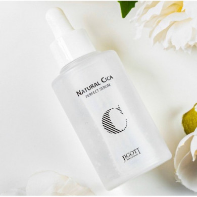 Успокаивающая сыворотка для лица с центеллой JIGOTT Natural Cica Perfect Serum 50 мл купить в Украине 3