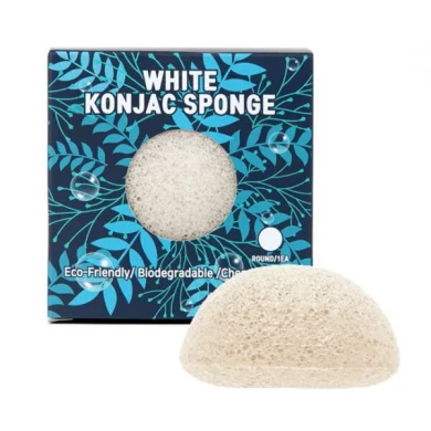 Очищающий спонж конняку, Trimay, White Konjac Sponge, 1 шт купить в Украине Очищающий спонж конняку, Trimay, White Konjac Sponge, 1 шт купить в Украине