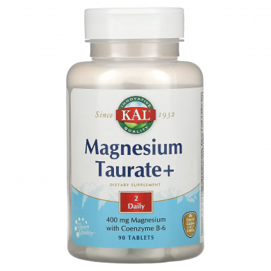 Таурат магнію 200 мг KAL Magnesium Taurate+ 90 таблеток купити в Україні