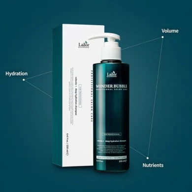 Зволожуючий шампунь для об'єму волосся Lador Wonder Bubble Shampoo 250 мл купити в Україні 2