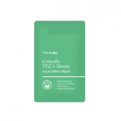 Успокаивающий крем с CICA комплексом и лактобионовым комплексом Trimay Centella Teca-Biome Calm Derma Cream 1 мл (пробник)