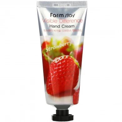 Крем для рук с экстрактом клубники, FarmStay, Visible Difference Hand Cream-Strawberry, 100 мл купить в Украине Крем для рук с экстрактом клубники, FarmStay, Visible Difference Hand Cream-Strawberry, 100 мл купить в Украине