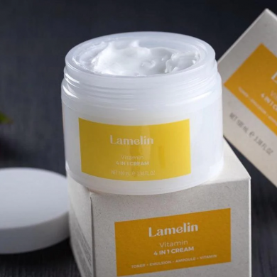 Витаминный крем для лица с облепихой для сияния кожи Lamelin Vitamin 4 in 1 Cream 100 мл купить в Украине 2