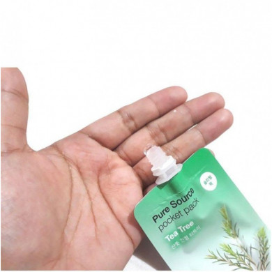 Успокаивающая ночная маска с экстрактом чайного дерева MISSHA Pure Source pocket pack Tea tree 10 мл купить в Украине 2