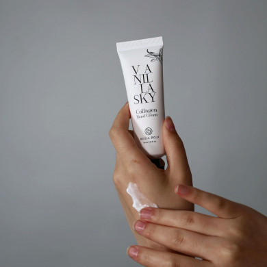 Крем для рук с коллагеном с ароматом ванили Roda Roji Vanilla Sky Collagen Hand Cream 50 мл купить в Украине 3
