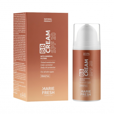 Тональный ВВ крем SPF 20 Marie Fresh Cosmetics BB Cream SPF 20 30 мл купить в Украине