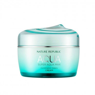 Увлажняющий крем для комбинированной кожи, Nature Republic, Super Aqua Max Combination Watery Cream, 80 мл купить в Украине Увлажняющий крем для комбинированной кожи, Nature Republic, Super Aqua Max Combination Watery Cream, 80 мл купить в Украине