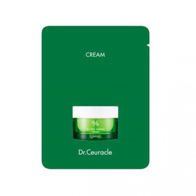 Увлажняющий крем для лица с экстрактом чайного дерева Dr. Ceuracle Tea Tree Purifine 80 Cream 2 мл купить в Украине