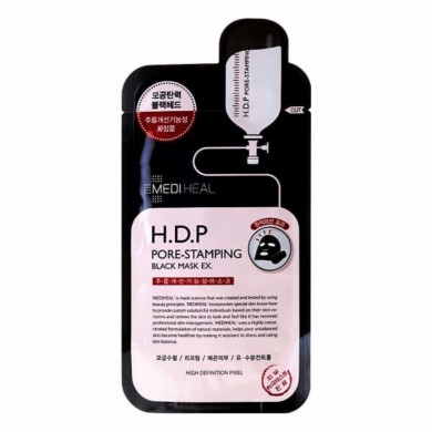 Восстанавливающая маска, MEDIHEAL, H.D.P. Pore-Stamping Black Mask EX купить в Украине Восстанавливающая маска, MEDIHEAL, H.D.P. Pore-Stamping Black Mask EX купить в Украине