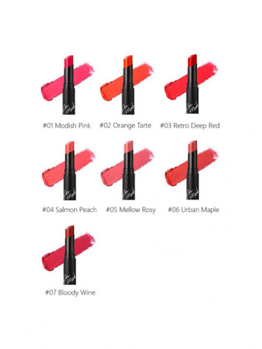 Матова губна помада, Ottie, Promood Lipstick Cashmere Matte, # 07 Bloody Wine купити в Україні 2 Матова губна помада, Ottie, Promood Lipstick Cashmere Matte, # 07 Bloody Wine купити в Україні 2