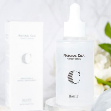 Успокаивающая сыворотка для лица с центеллой JIGOTT Natural Cica Perfect Serum 50 мл купить в Украине 4