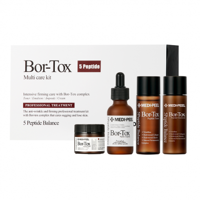 Лифтинг-набор с эффектом ботокса (тонер эмульсия сыворотка крем) MEDI-PEEL Bor-Tox 5 Peptide Multi Care Kit купить в Украине