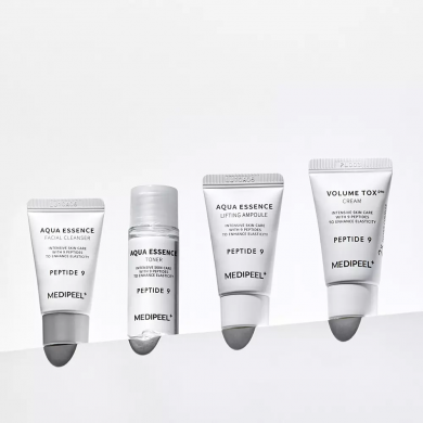 Набір доглядових засобів для обличчя з пептидами MEDI-PEEL Peptide 9 Aqua Essence Trial Kit купити в Україні 3