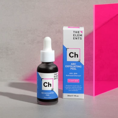 М'який пілінг з AHA BHA кислотами та активованим вугіллям The Elements ABC Exfoliating Peel 30 мл купити в Україні 2