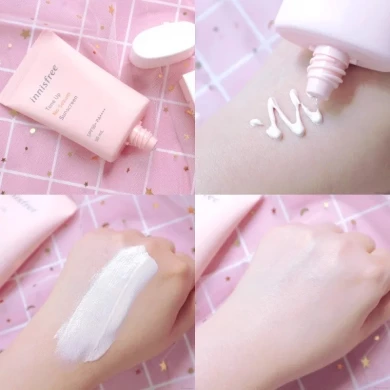 Матуючий і вирівнюючий тон сонцезахисний крем Innisfree Tone Up No Sebum Sunscreen SPF50 PA ++++ 50 мл купити в Україні 5