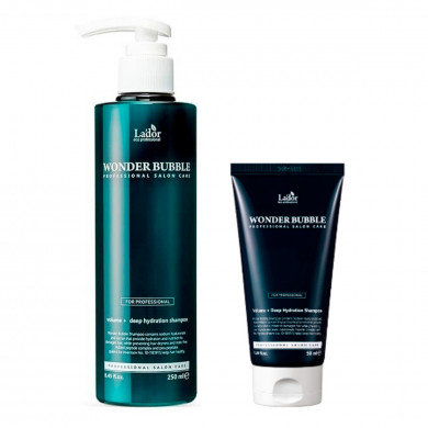 Зволожуючий шампунь для об'єму волосся Lador Wonder Bubble Shampoo 50 мл купити в Україні 2