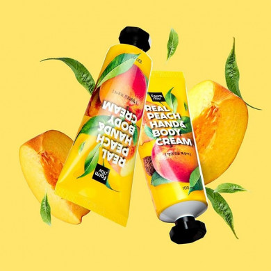 Крем для рук и тела с экстрактом персика FarmStay Real Peach Hand & Body Cream 100 мл купить в Украине 2