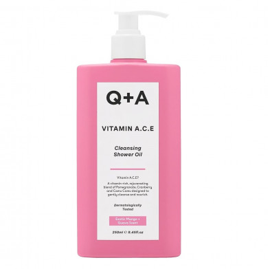 Витаминизированное масло для душа Q+A Vitamin A.C.E Cleansing Shower Oil 250 мл купить в Украине