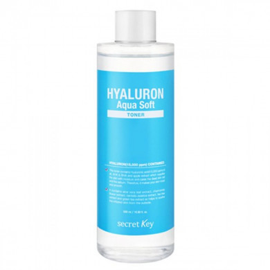 Увлажняющий тонер с гиалуроновой кислотой Secret Key Hyaluron Aqua Soft Toner 500 мл купить в Украине 3