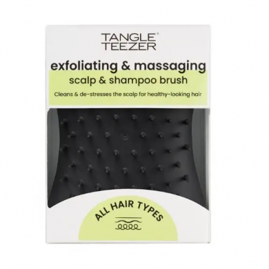 Щетка для массажа головы черная Tangle Teezer The Scalp Exfoliator and Massager Onyx Black купить в Украине 4