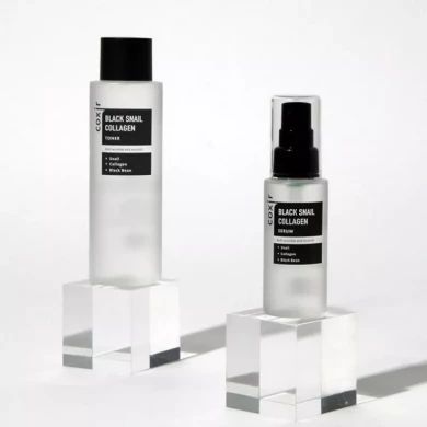 Антивіковий живильний тонер з муцином чорного равлика і колагеном Coxir Black Snail Collagen Toner 150 мл купити в Україні 4