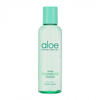 Восстанавливающий тонер с алоэ, Holika Holika, Aloe Soothing Essence 98%, 200 мл купить в Украине Восстанавливающий тонер с алоэ, Holika Holika, Aloe Soothing Essence 98%, 200 мл купить в Украине