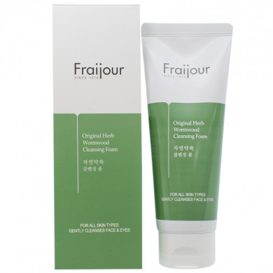 Пінка для вмивання з рослинними екстрактами Fraijour Original Herb Wormwood Cleansing Foam 150 мл купити в Україні 2