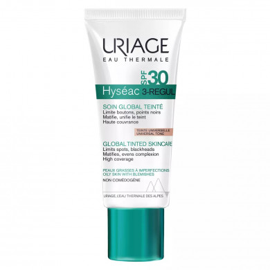 Універсальний тональний крем для проблемної шкіри URIAGE Hyséac 3 Regul Tinted SPF30 40 мл купити в Україні