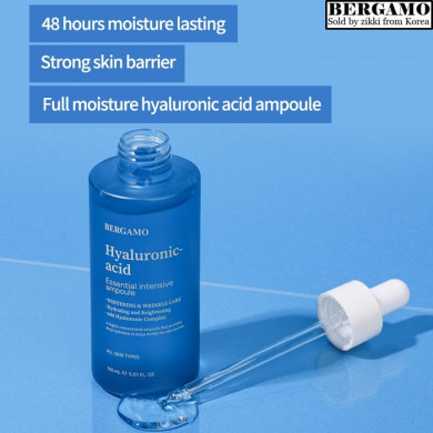 Зволожуюча сироватка для обличчя з гіалуроновою кислотою BERGAMO Essential Intensive Ampoule Hyaluronic Acid 150 мл купити в Україні 3