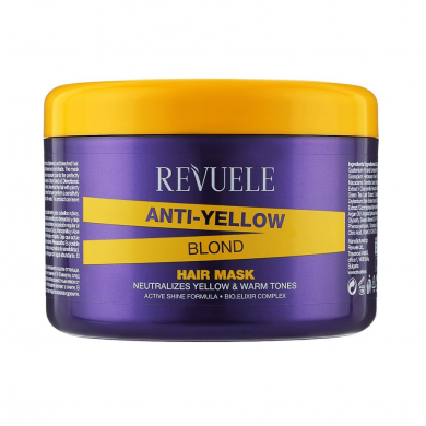 Маска против желтизны для осветленных волос Revuele Anti-Yellow Blond Hair Mask 500 мл купить в Украине