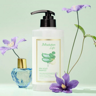 Відновлюючий шампунь з алое і центелою JM Solution Lift Vera Violet Shampoo 500 мл купити в Україні 2