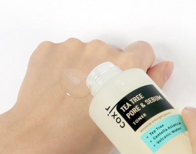 Тонер для жирної шкіри з екстрактом чайного дерева Coxir Tea Tree Pore & Sebum Toner 150 мл купити в Україні 3