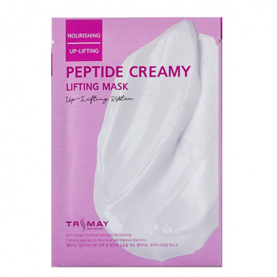 Тканевая маска с пептидным комплексом, с эффектом лифтинга, Trimay, Peptide Creamy Lifting Mask купить в Украине Тканевая маска с пептидным комплексом, с эффектом лифтинга, Trimay, Peptide Creamy Lifting Mask купить в Украине