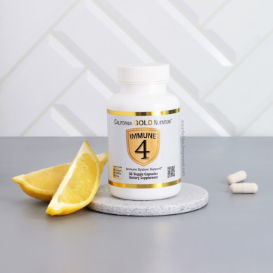 Комплекс для зміцнення імунітету California Gold Nutrition Immune 4 60 вегетаріанських капсул купити в Україні 2