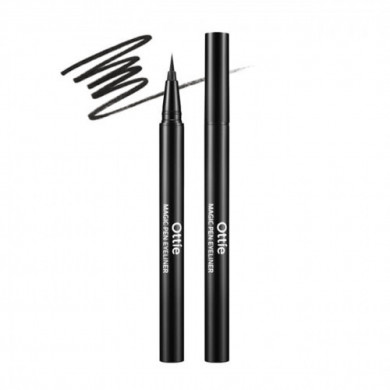 Карандаш-подводка для глаз черная, Ottie, Magic Pen Eyeliner, Black купить в Украине Карандаш-подводка для глаз черная, Ottie, Magic Pen Eyeliner, Black купить в Украине