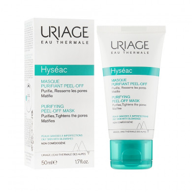 Очищувальна маска-плівка для жирної та комбінованої шкіри URIAGE Hyséac Gentle Peel Off Mask 50 мл купити в Україні 2