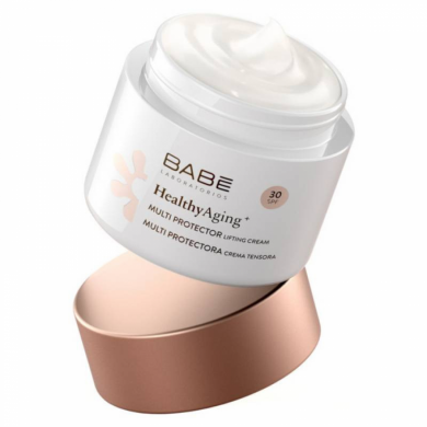 Дневной солнцезащитный крем с лифтинг-эффектом Babe Laboratorios Healthy Aging Multi Protector Lifting Cream SPF 30 50 мл купить в Украине 4