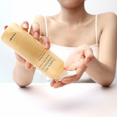 Кислотний пілінг тонер-есенція з папаєю та галактомісісом Trimay Papaya 4HA Galactomyces Peel & Pore Control Toner 200 мл купити в Україні 3