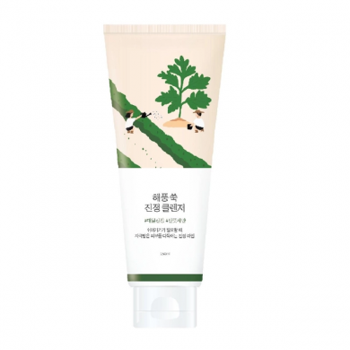 Успокаивающая очищающая пенка с морской полынью ROUND LAB Mugwort Calming Cleanser 150 мл купить в Украине