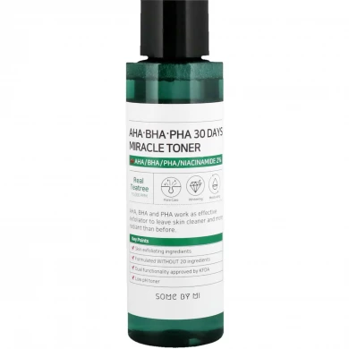 Кислотний очищуючий тонер для проблемної шкіри, SOME BY MI, AHA-BHA-PHA 30 Days Miracle Toner, 150 мл купити в Україні Кислотний очищуючий тонер для проблемної шкіри, SOME BY MI, AHA-BHA-PHA 30 Days Miracle Toner, 150 мл купити в Україні
