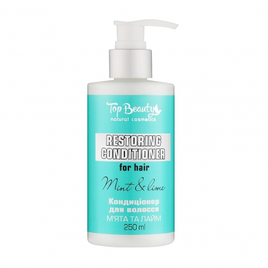 Кондиціонер для відновлення волосся М’ята та Лайм Top Beauty Restoring Conditioner For Hair Mint And Lime 250 мл купити в Україні